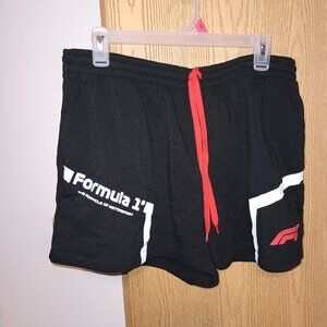 NEW Formula 1 Hybrid Apparel Shorts Women’s Black Licensed Grand Prix Racing XXL